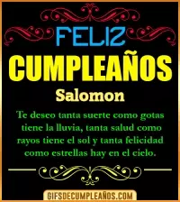 GIF Frases de Cumpleaños Salomon